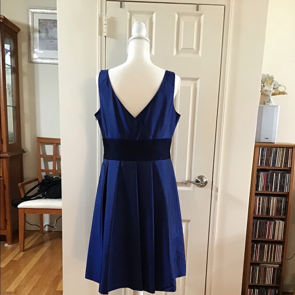 Evan Picone Midnight Blue Cocktail Dress - Picture 2 of 8